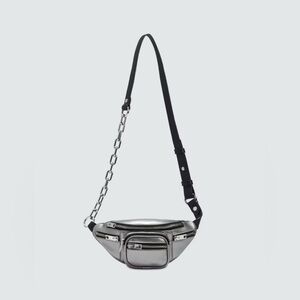 Alexander Wang Metallic Silver Attica Mini Cross-Body bag